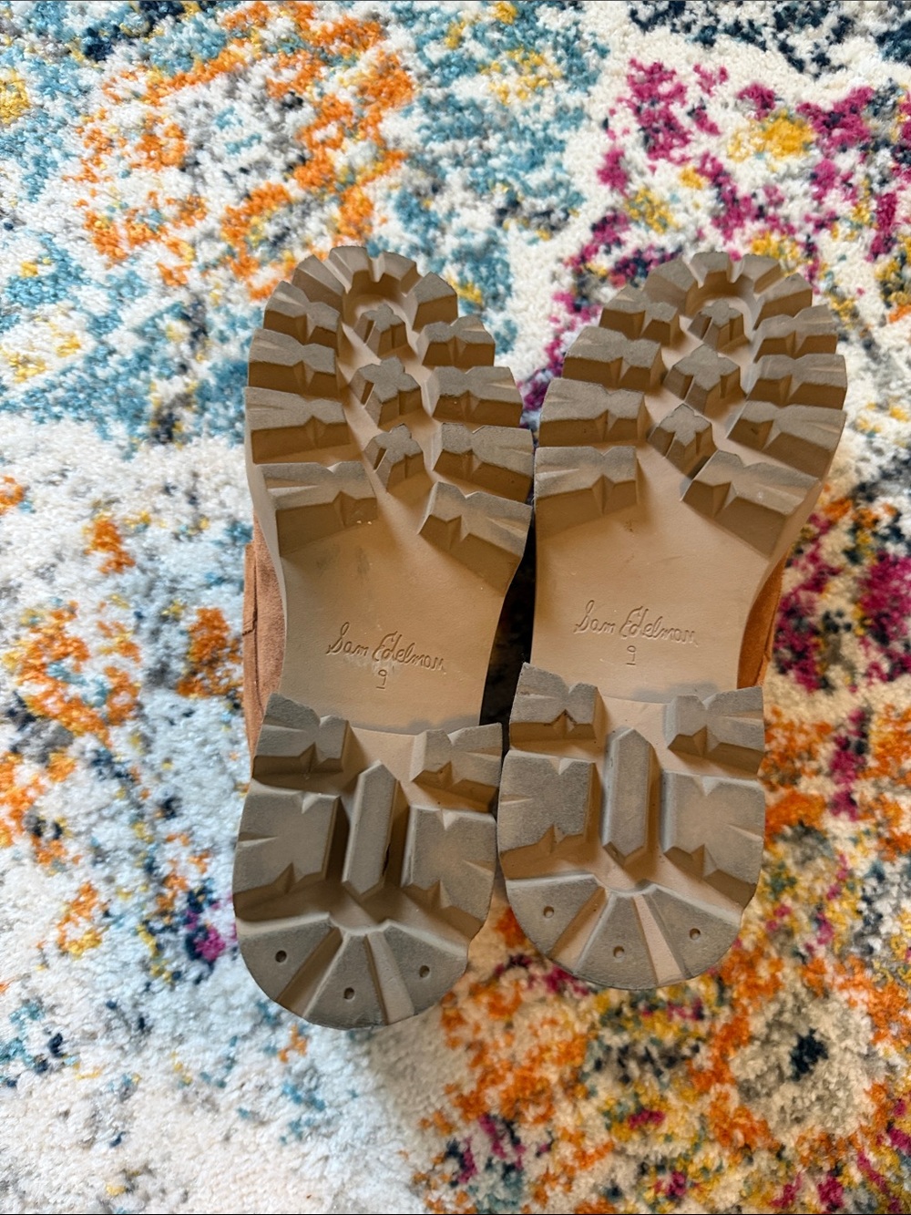 Sam Edelman monna Suede Lace-Up Shoes - Brown - Picture 6 of 6